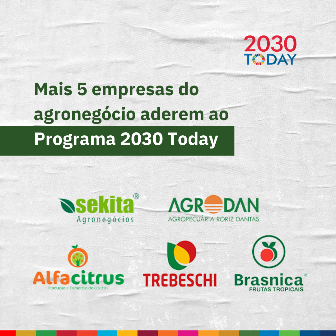 Mais 5 empresas do agronegócio aderem ao Programa 2030 Today