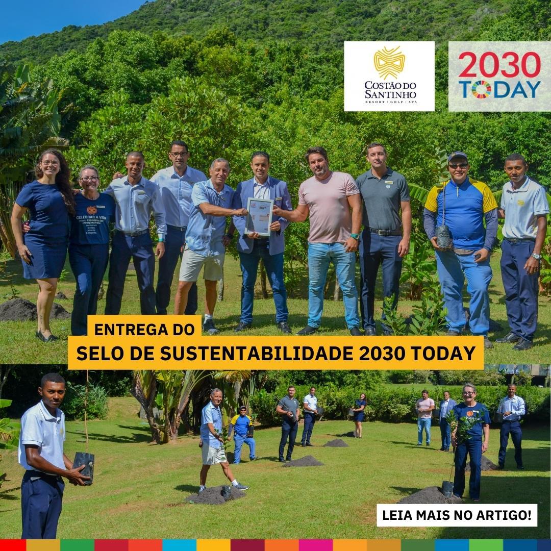 Programa 2030 Today faz a entrega do Certificado de Sustentabilidade SGS ao Resort Costão do Santinho de Florianópolis